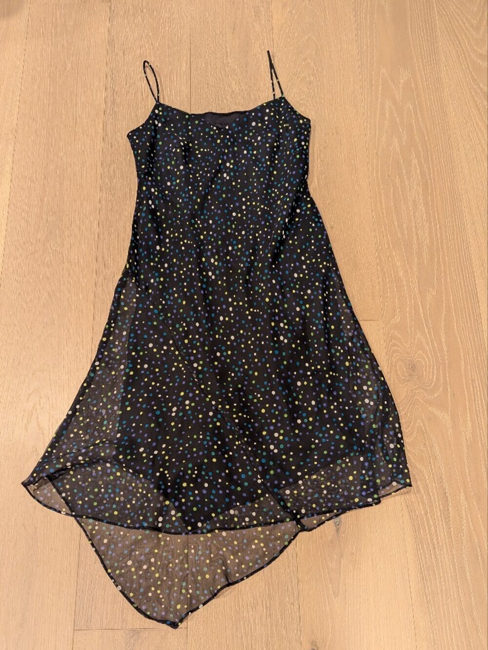 Y2K Asymmetrical Polka Dot Dress